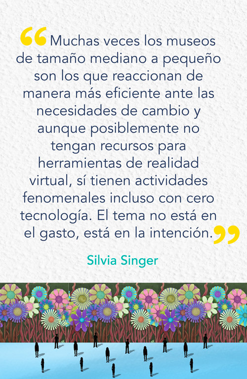 recuadro frase silvia singer museos